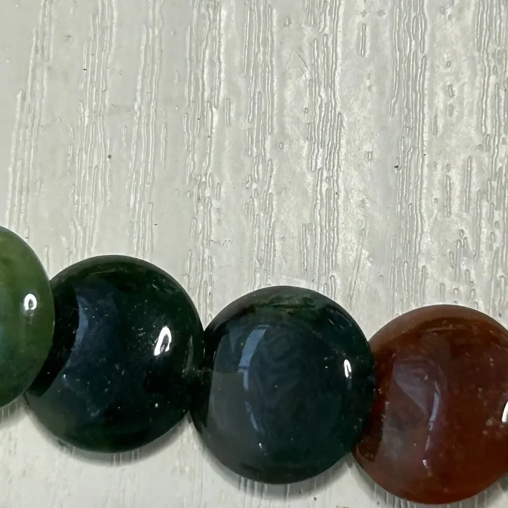 Bead Gallery Millefiori Jasper Turquoise Bead Lot 7 Cards